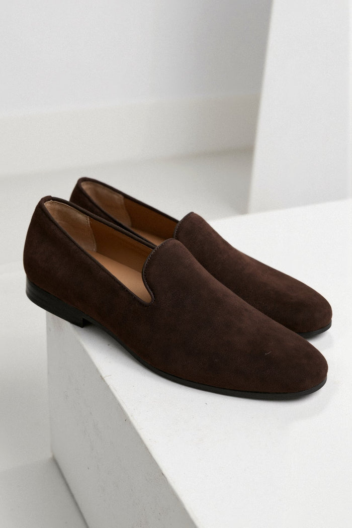 Herr Loafers Slip-On Skor Platt Sulor för Kontor