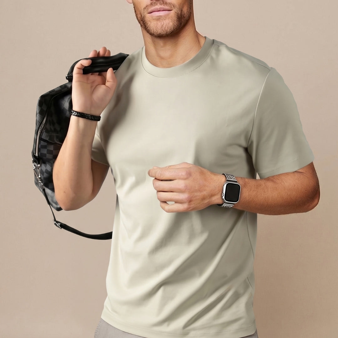 Herr-T-shirt | Slim fit | Rund hals