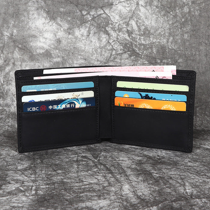 Herr Bifold Plånbok Läder 10 Kortfack RFID-skydd