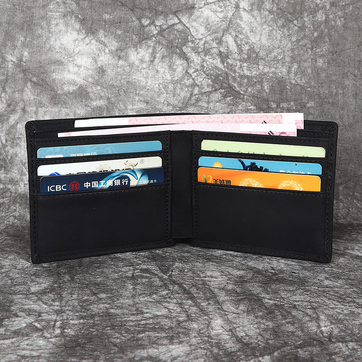 Herr Bifold Plånbok Läder 10 Kortfack RFID-skydd