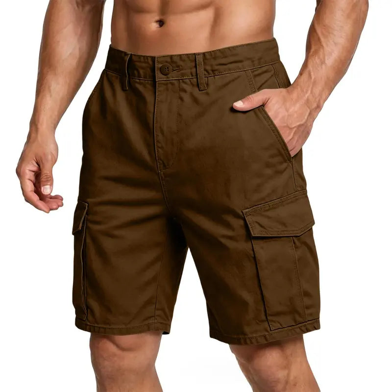 Herr Relaxed Cargo Byxor - Vintage Stil