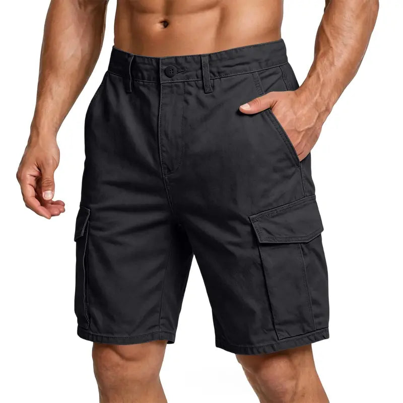 Herr Relaxed Cargo Byxor - Vintage Stil