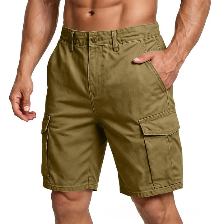 Herr Relaxed Cargo Byxor - Vintage Stil