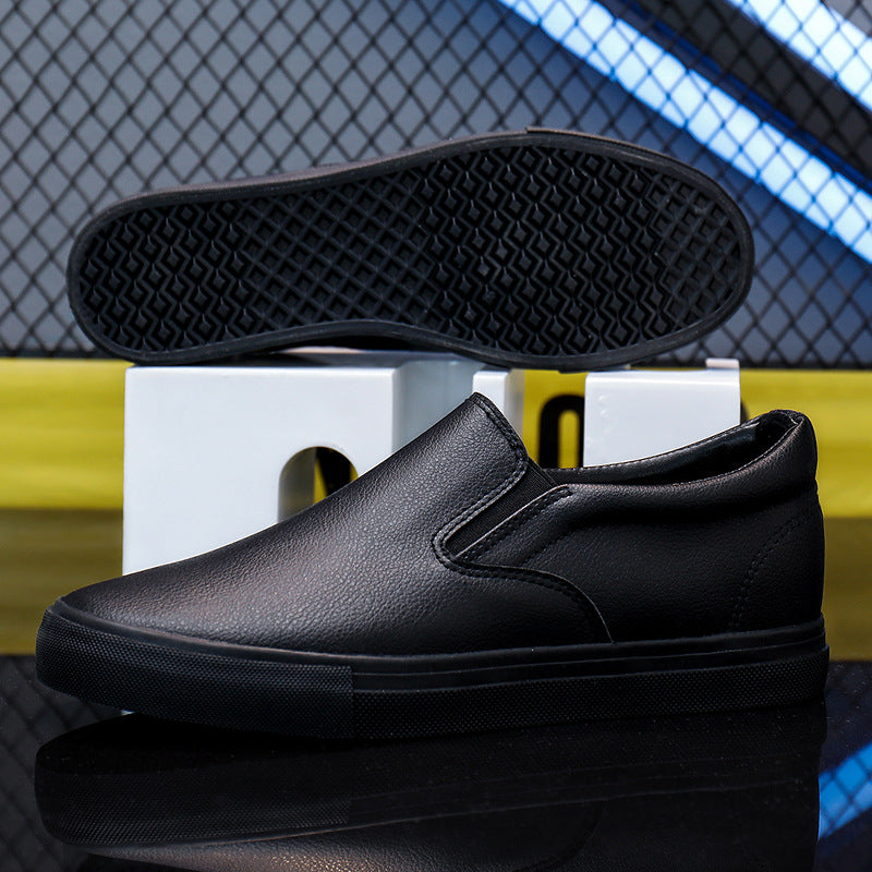 Herr Slip-On Sneakers med Elastisk Insats och Vit Sula