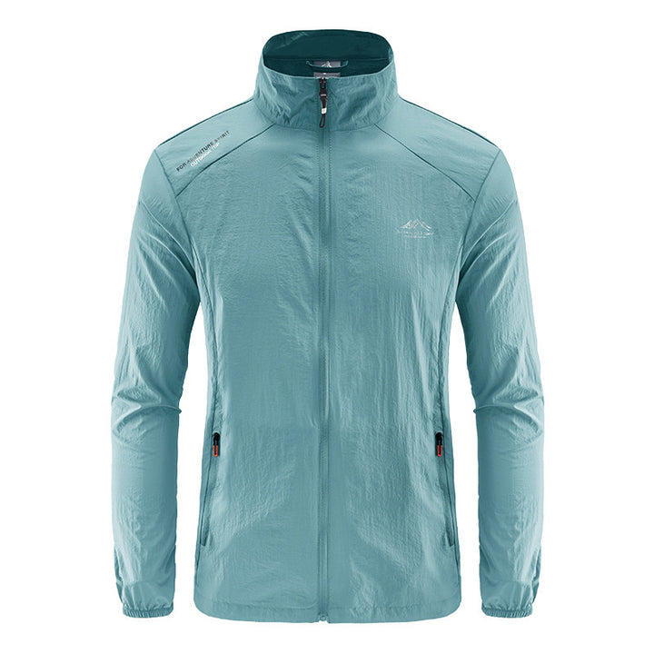 Herr Vindtät Jacka med Dragkedja och Stilren Passform