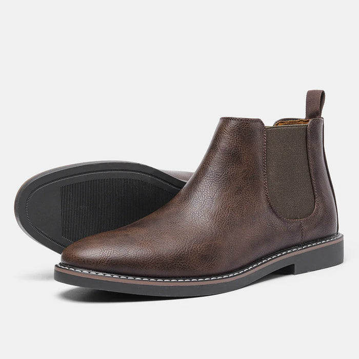 Herr Chelsea-Boots med Elastiska Sidopaneler
