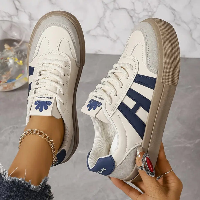 Dam Plattformsneakers med Chunky Sula och Snörning