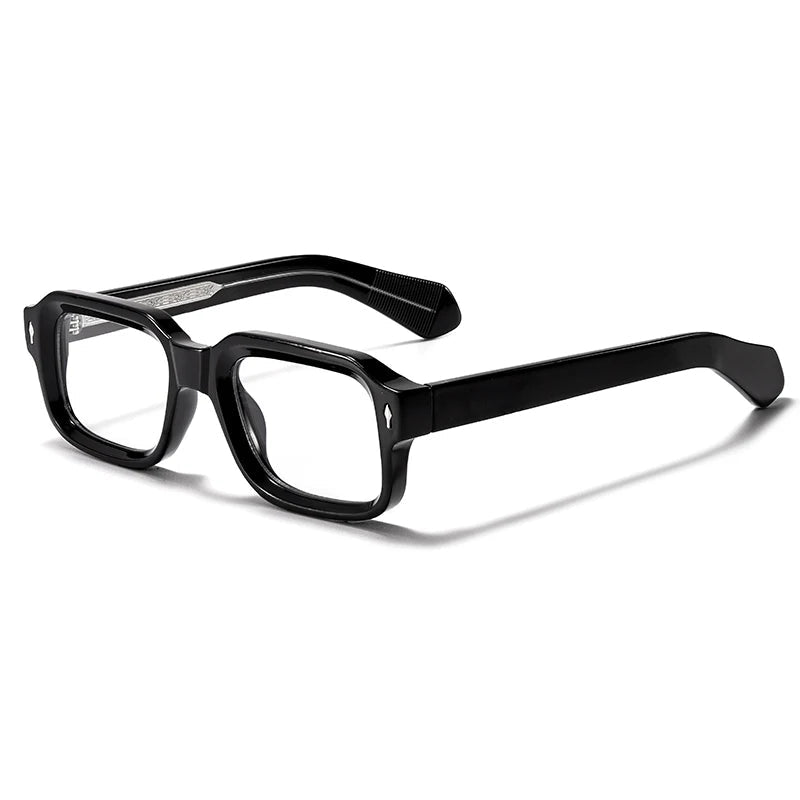 Herr Glasögon | Fyrkantig Ram | Retro Stil