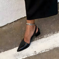 Dam Skor | Slingback Blockklack | Elegant
