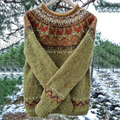 Stickad Tröja | Vintage Damtröja | Rundhalsad & Tidlös Stil