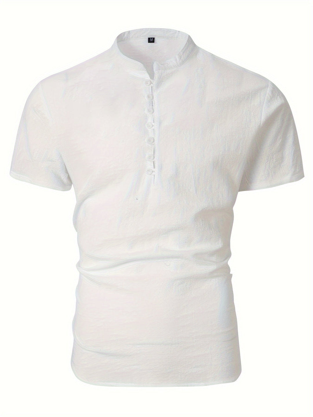 Herr T-shirt | Slimfit | Med Knappar