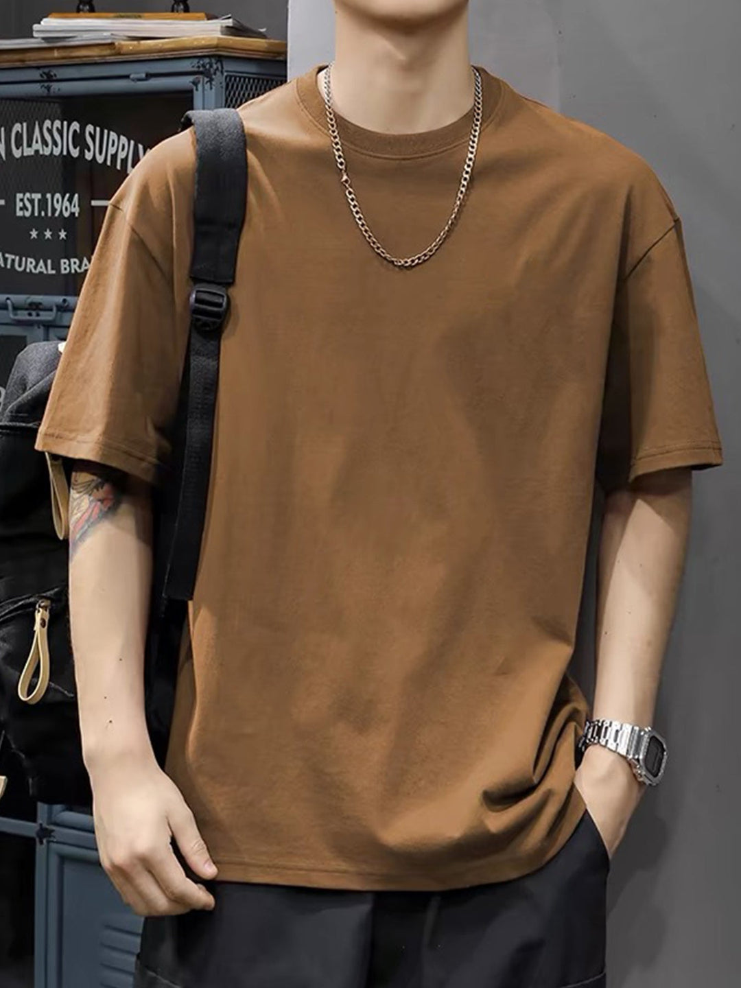 Herr T-shirt | Oversized | Kort Ärm