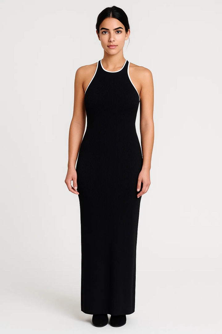 Dam Klänning | Elegant Slimfit | Halter