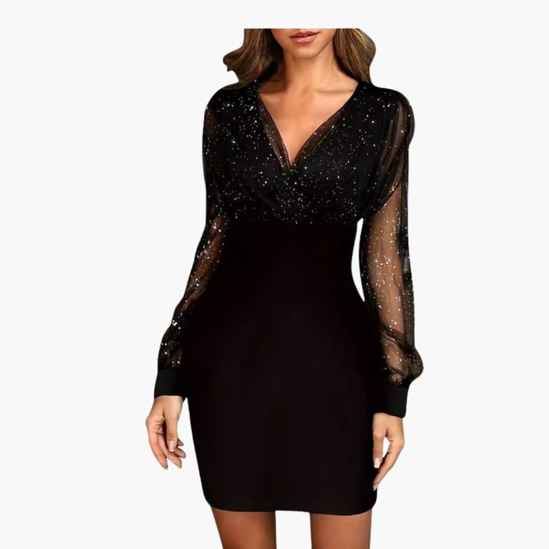 Dam Klänning | Elegant | Lång Ärm