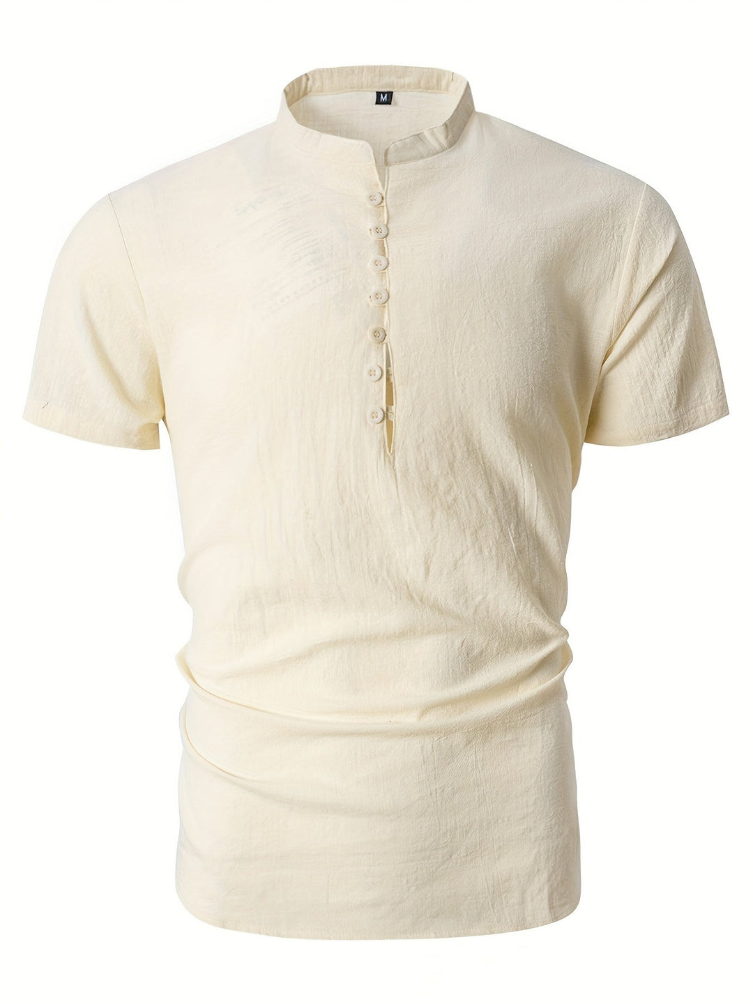 Herr T-shirt | Slimfit | Med Knappar