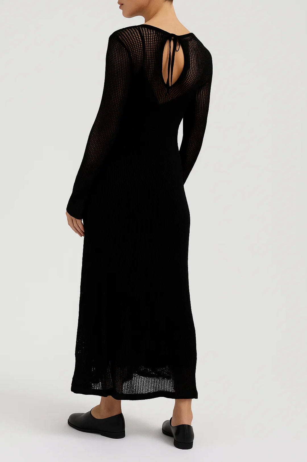 Dam Klänning | Elegant | Långärmad Med Mesh