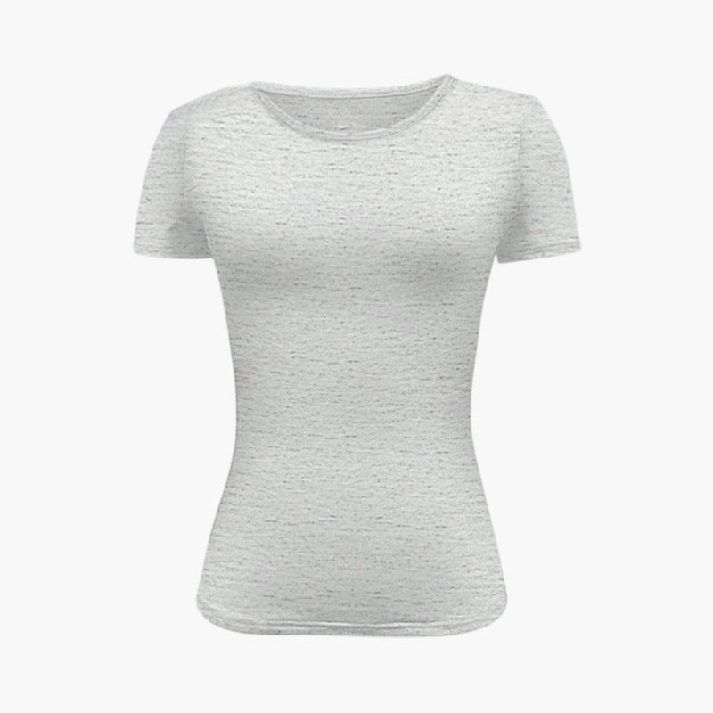 Dam Topp | Slimfit | Kort Ärm
