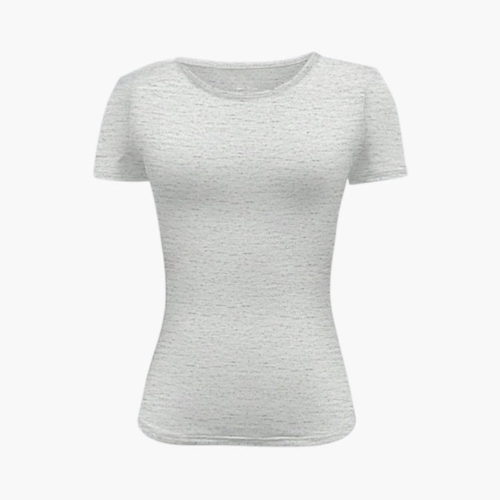 Dam Topp | Slimfit | Kort Ärm