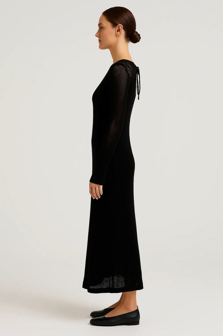 Dam Klänning | Elegant | Långärmad Med Mesh