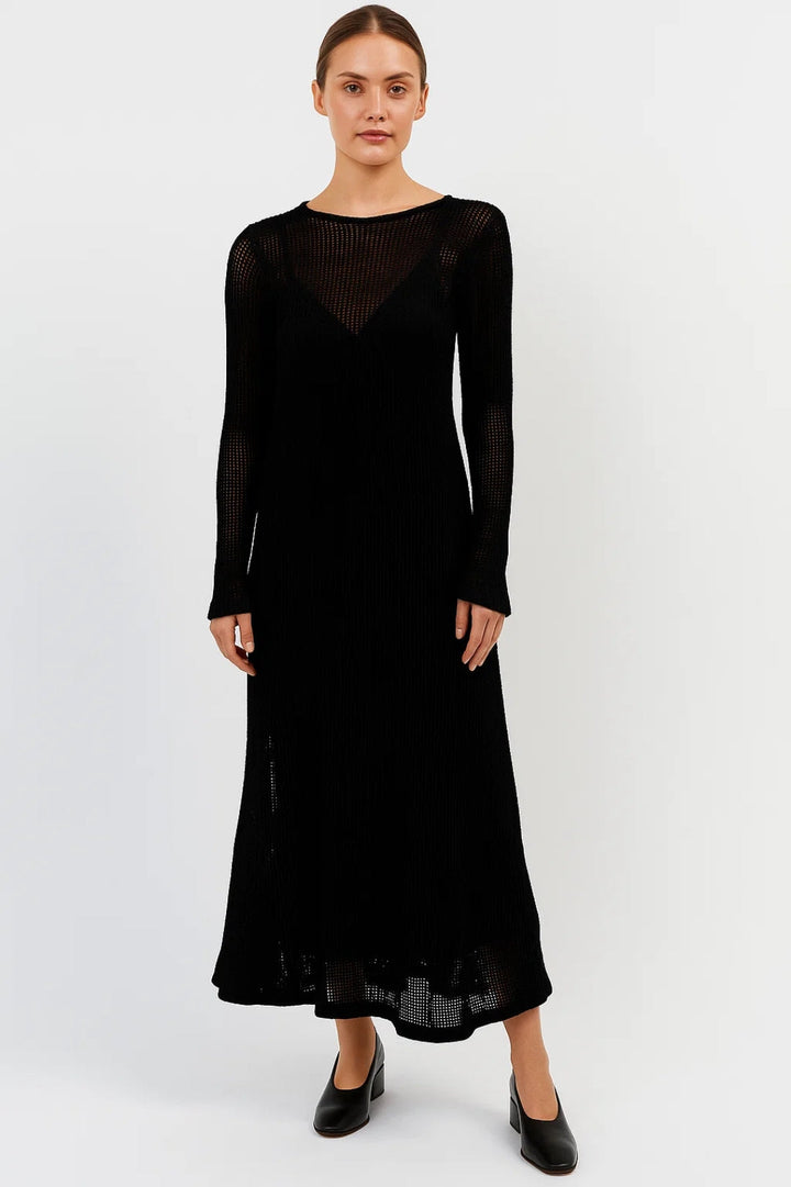 Dam Klänning | Elegant | Långärmad Med Mesh