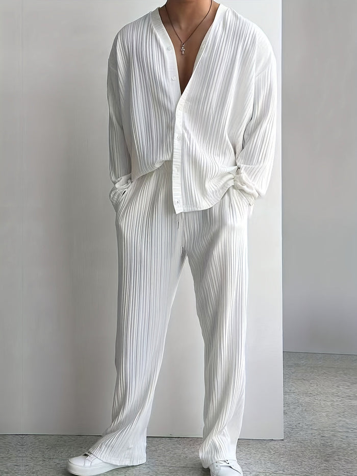 Herr Set | Oversized | Med Knappar