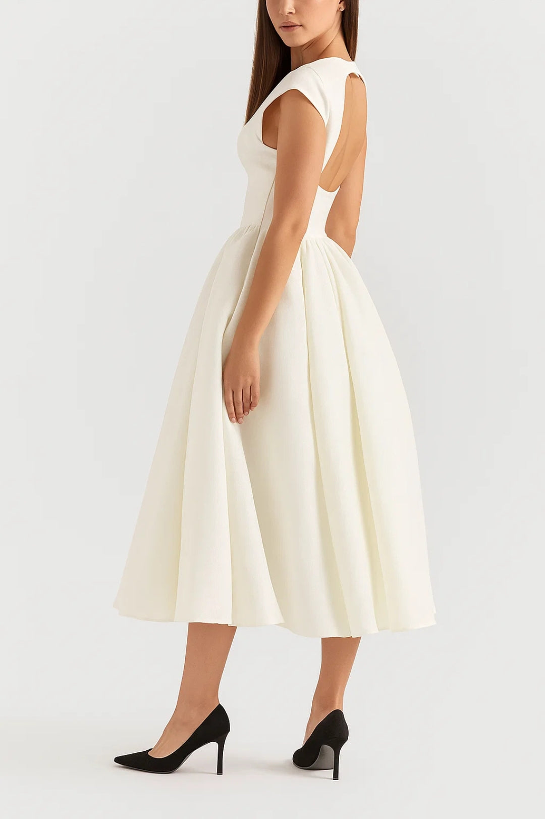 Dam Klänning | Elegant | Midi Längd