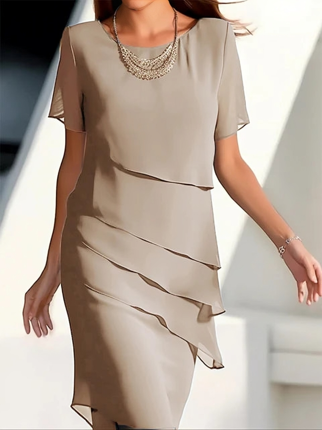 Dam Klänning | Elegant | Kort Ärm