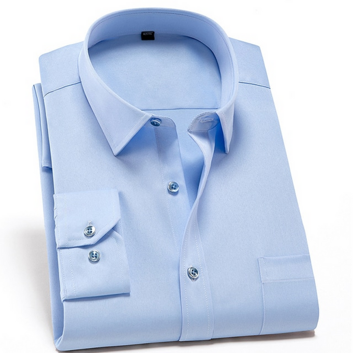 Herr Skjorta | Slimfit Elegant | Med Knappar