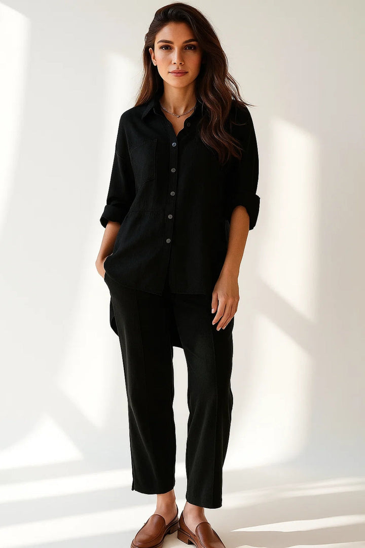 Dam Set | Elegant Stil | Med Knappar
