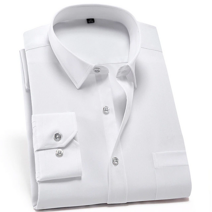 Herr Skjorta | Slimfit Elegant | Med Knappar