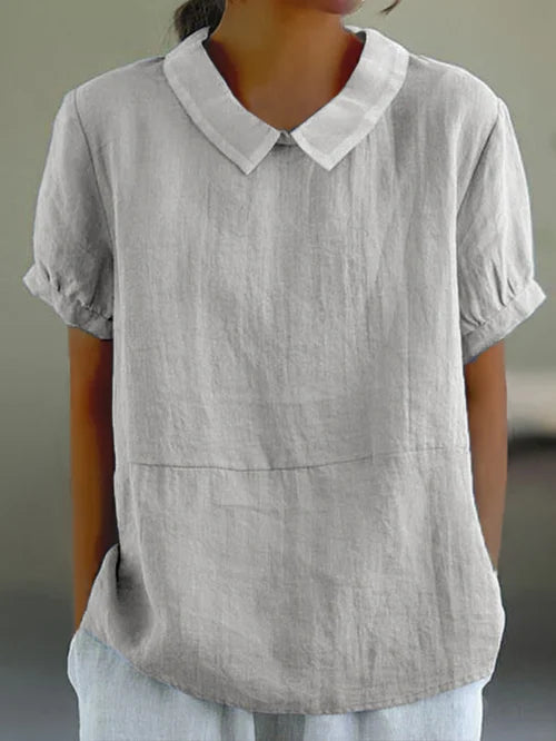 Dam Blus | Elegant | Med Krage