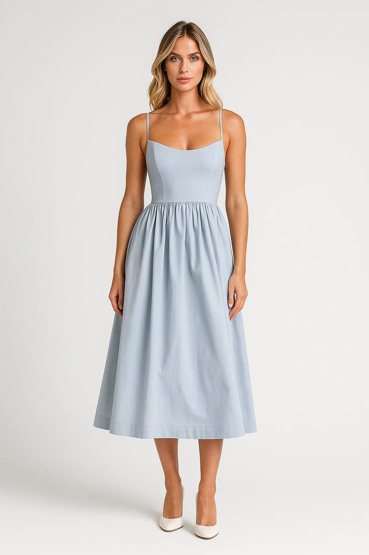 Dam Klänning | Elegant | Utsvängd Midi