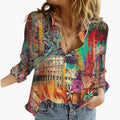 Dam Blus | Oversized | V-Ringad