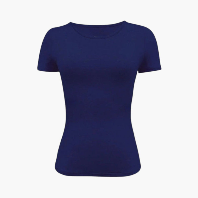 Dam Topp | Slimfit | Kort Ärm