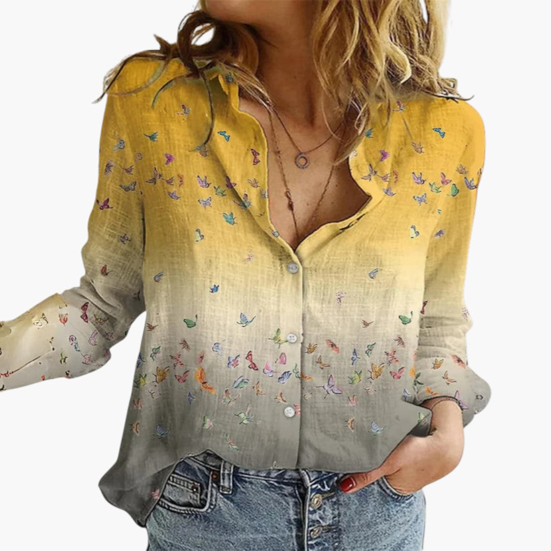 Dam Blus | Oversized | V-Ringad