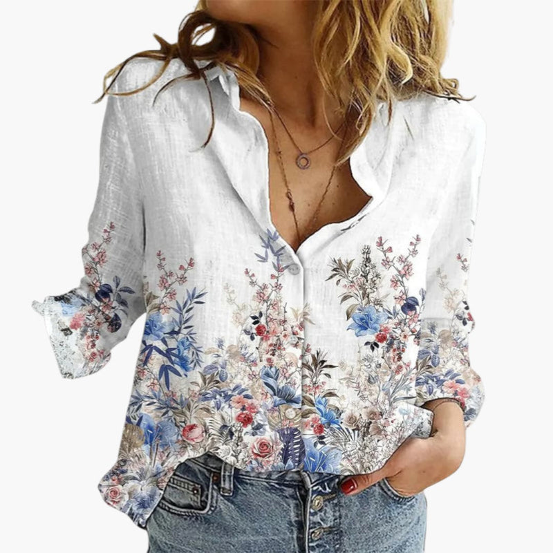 Dam Blus | Oversized | V-Ringad