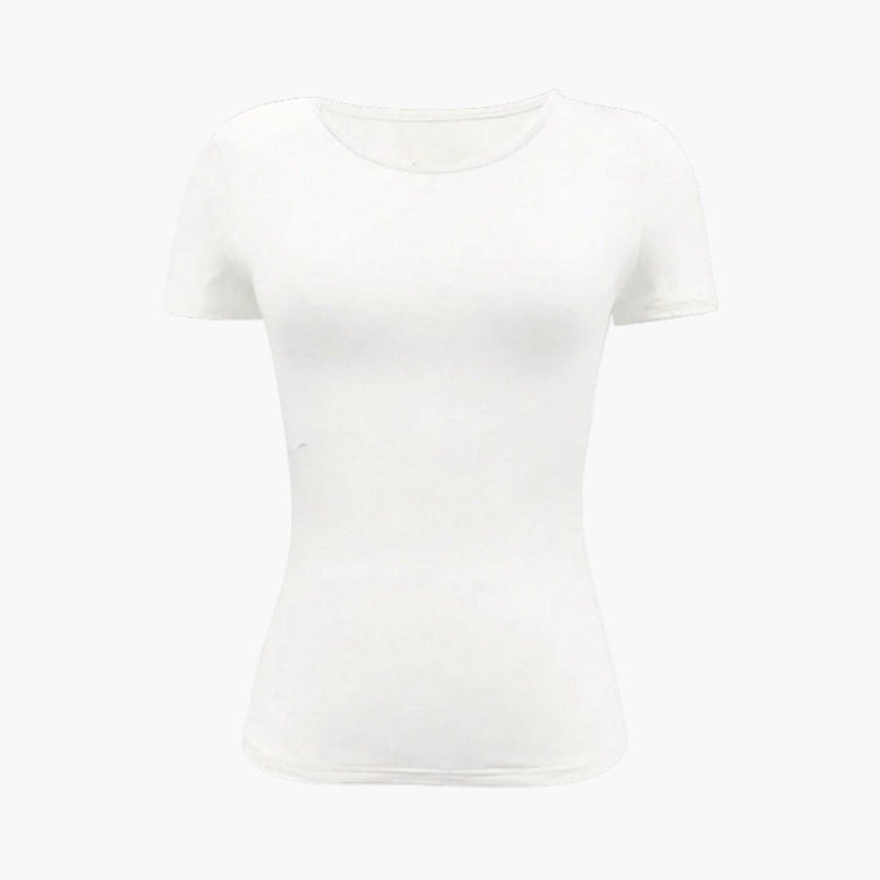 Dam Topp | Slimfit | Kort Ärm