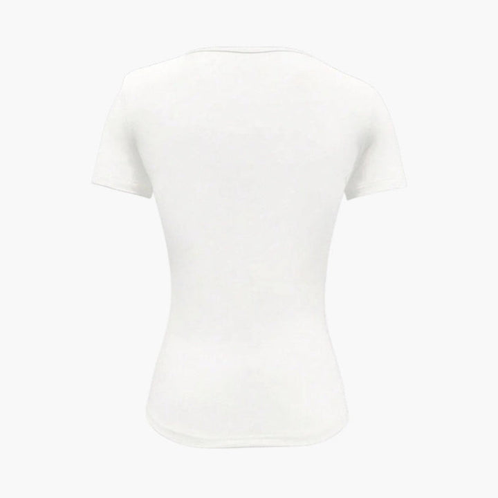 Dam Topp | Slimfit | Kort Ärm