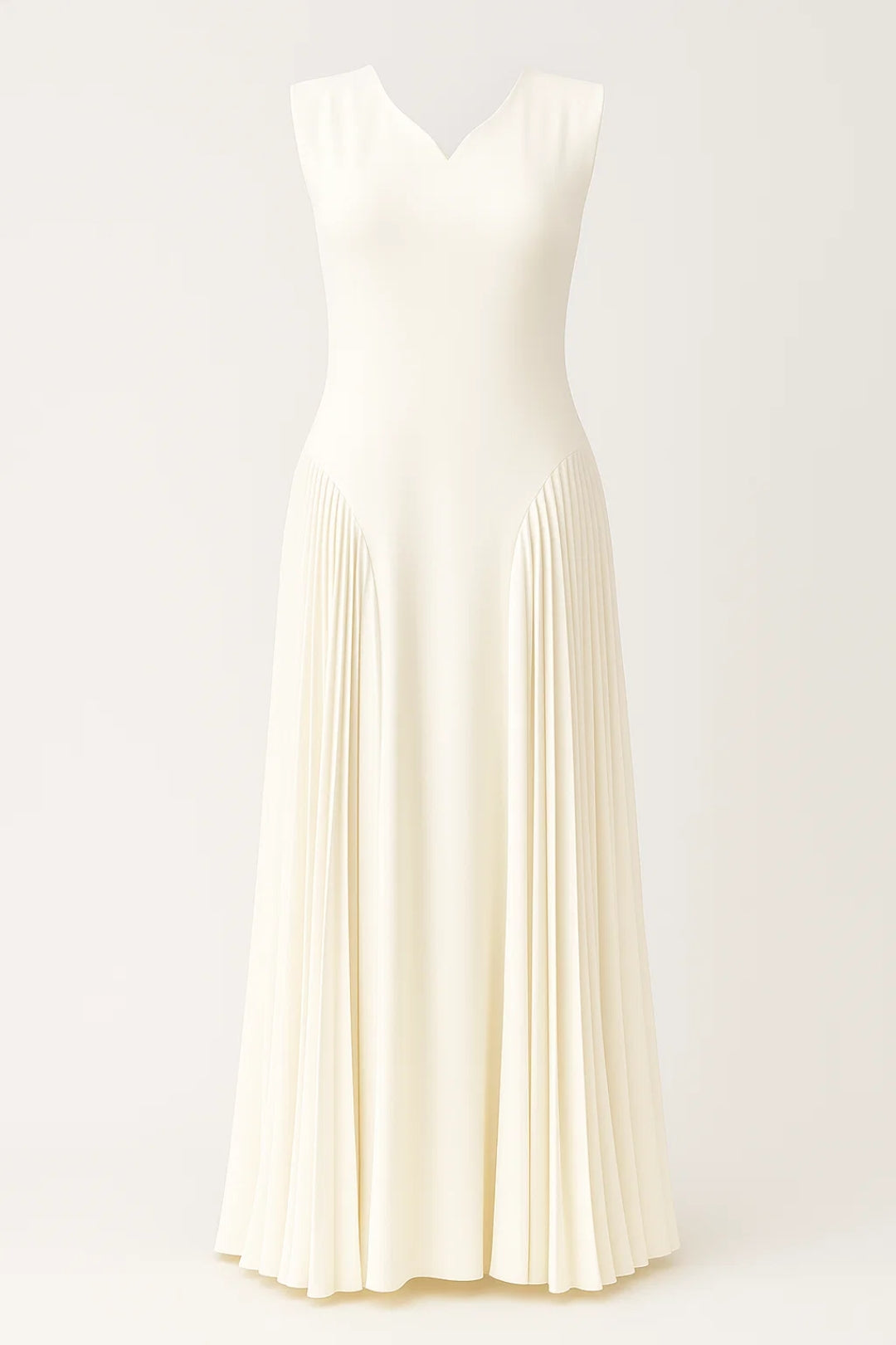 Dam Klänning | Elegant | Plisserad Design
