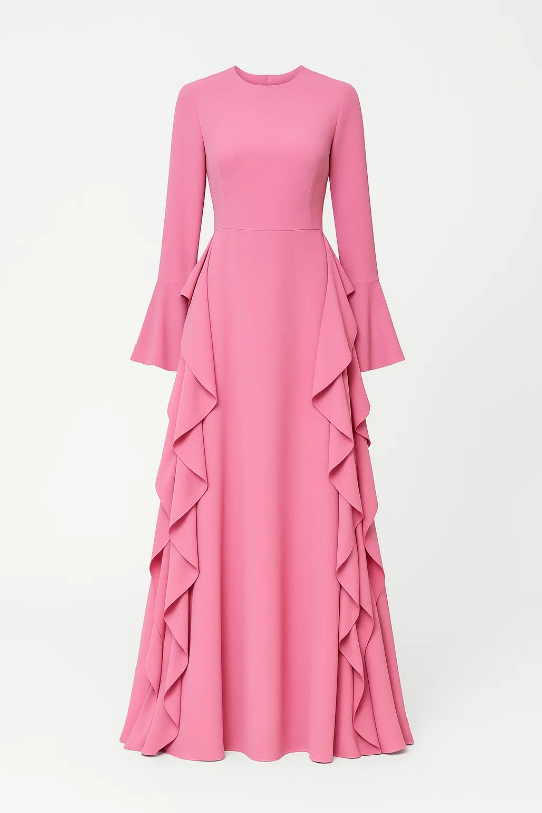 Dam Klänning | Elegant | Volangdetaljer