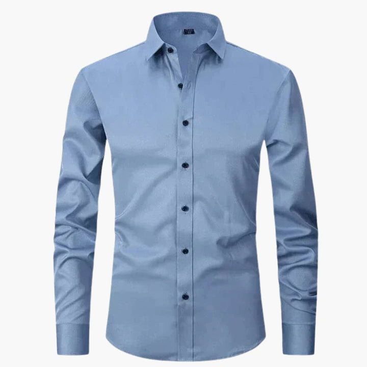 Herr Skjorta | Slim Fit | Med Knappar