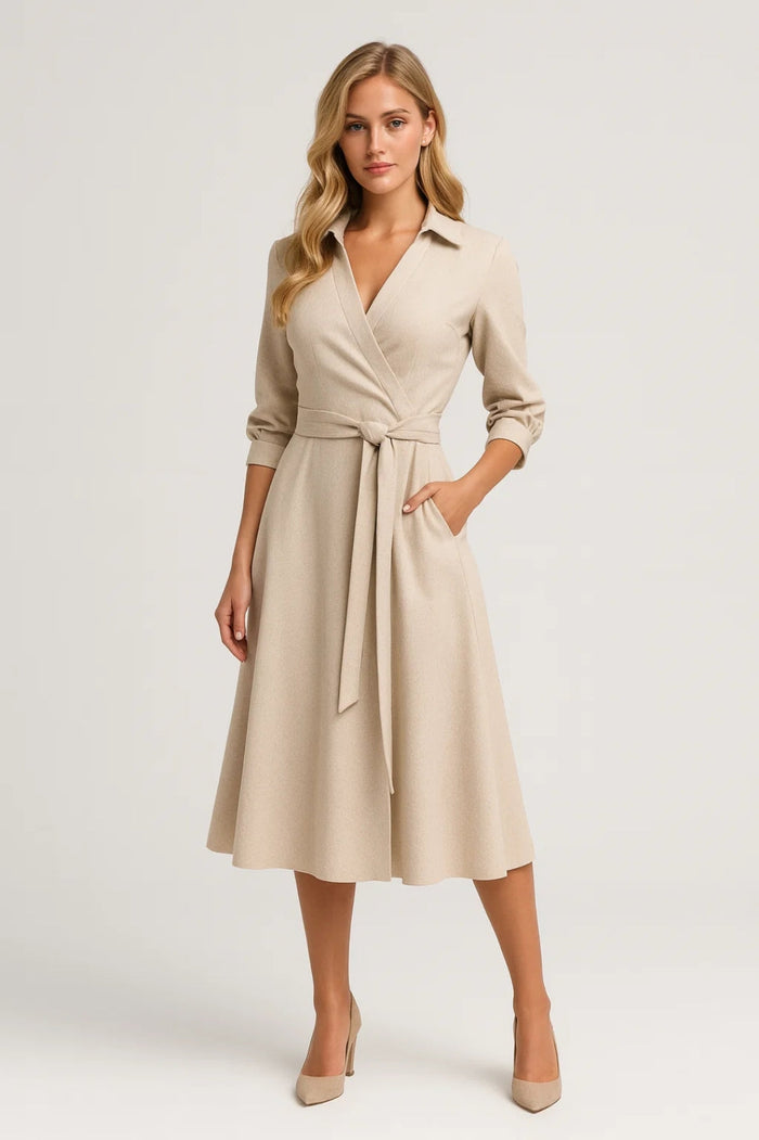 Dam Klänning | Elegant | Med Knytband
