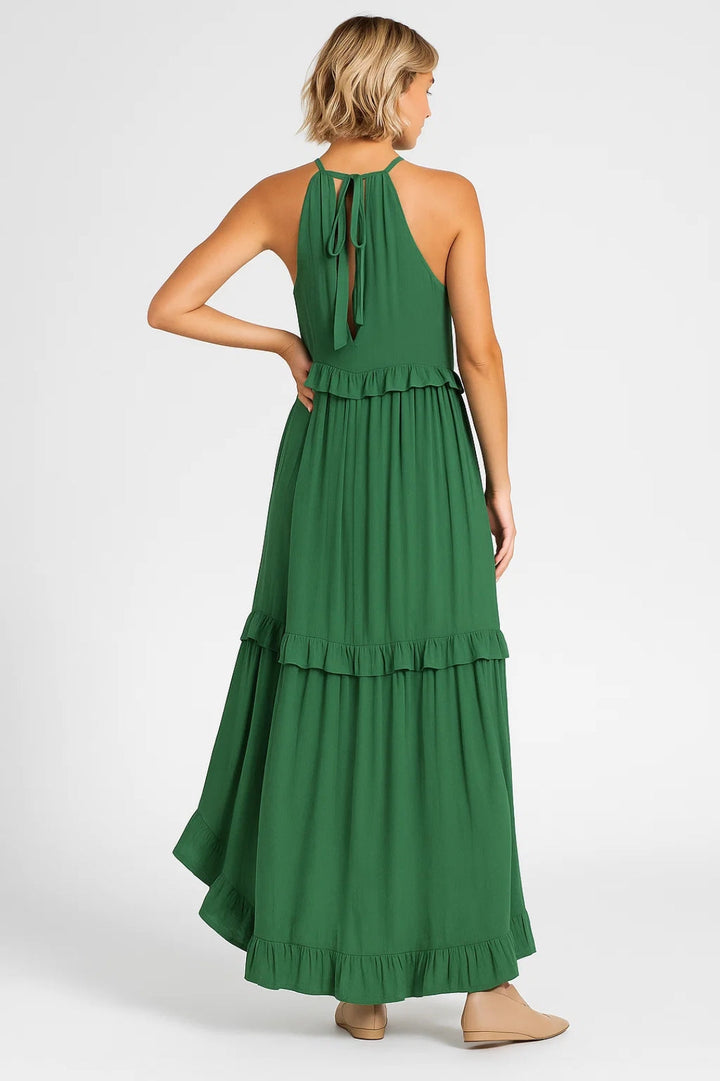 Dam Klänning | Elegant | Volangdetaljer