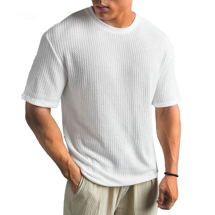 Herr T-shirt | Regular Struktur | Korta Ärmar