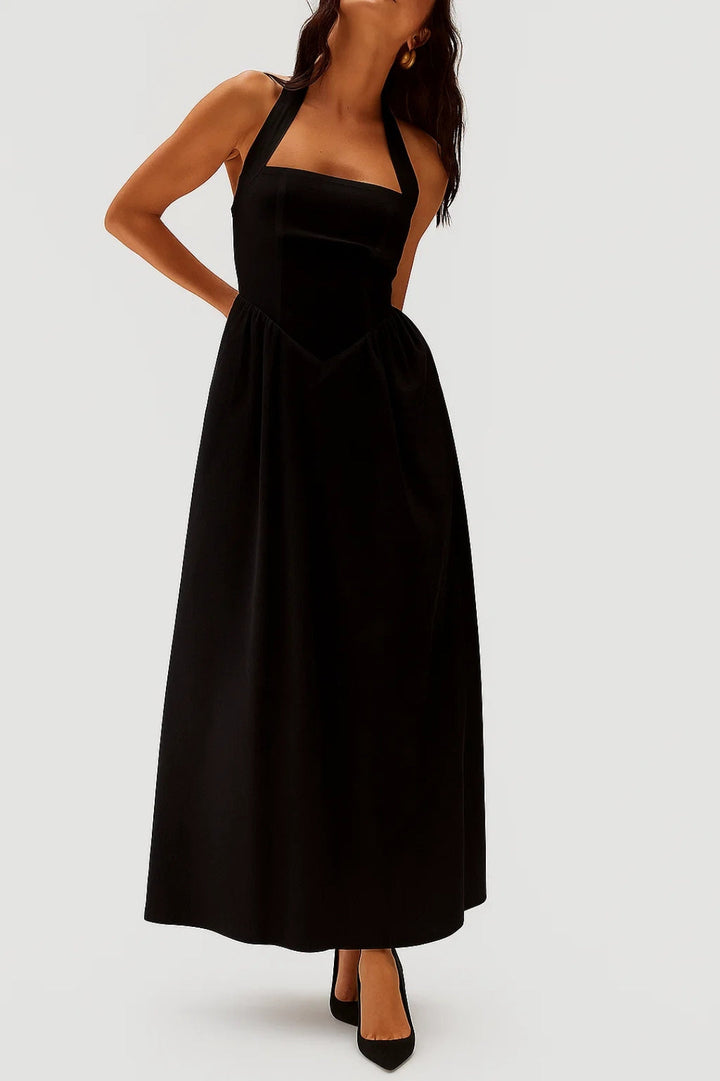 Dam Klänning | Elegant A-linje | Halterneck