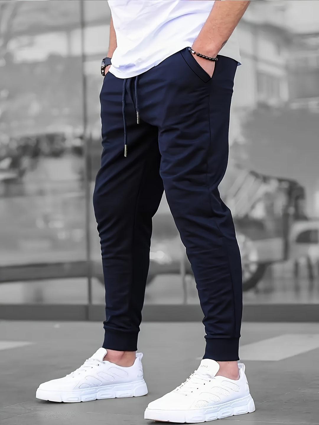 Herr Byxor | Slimfit | Elastiska Benslut