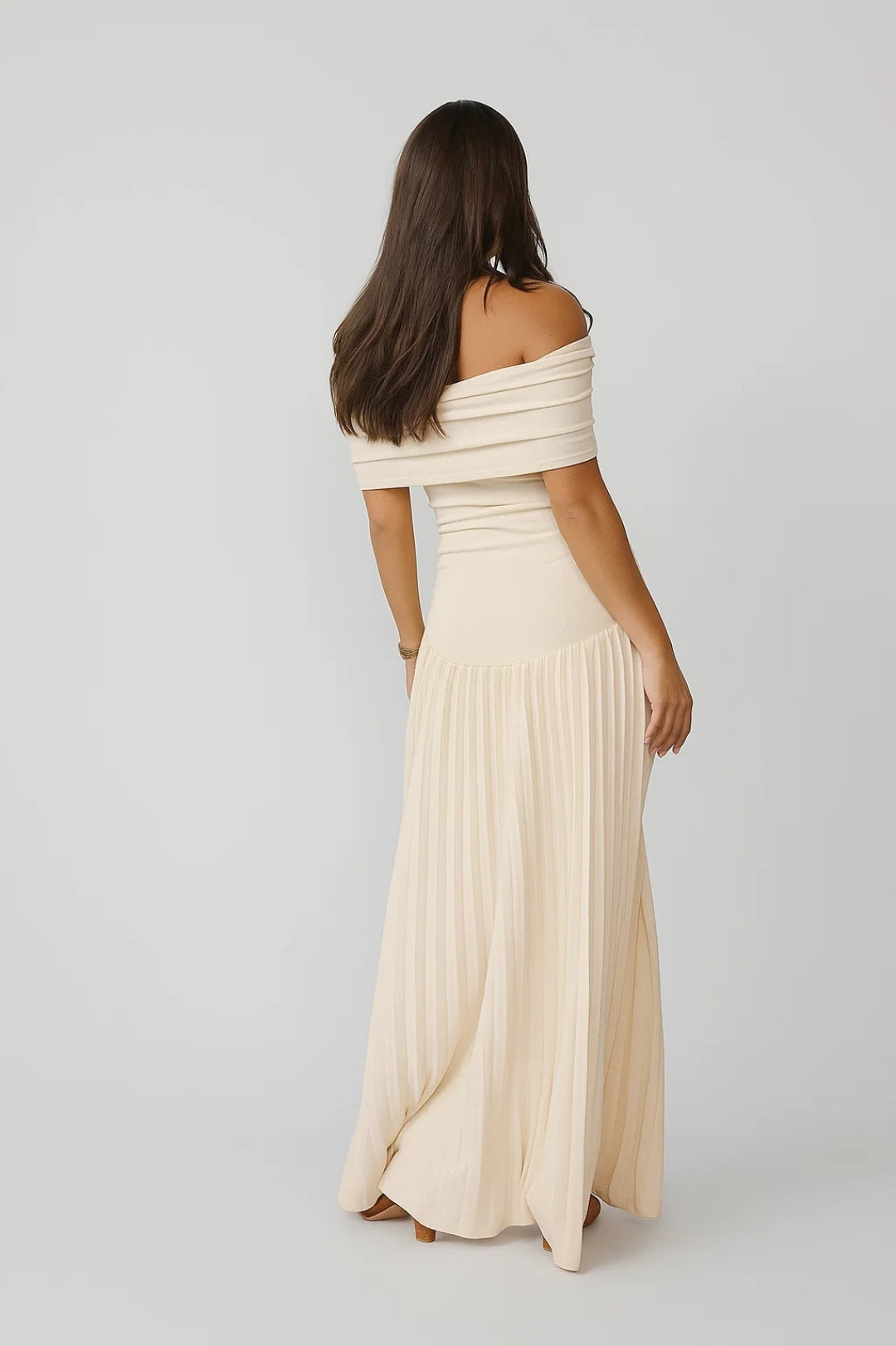 Dam Klänning | Elegant | Plisserad
