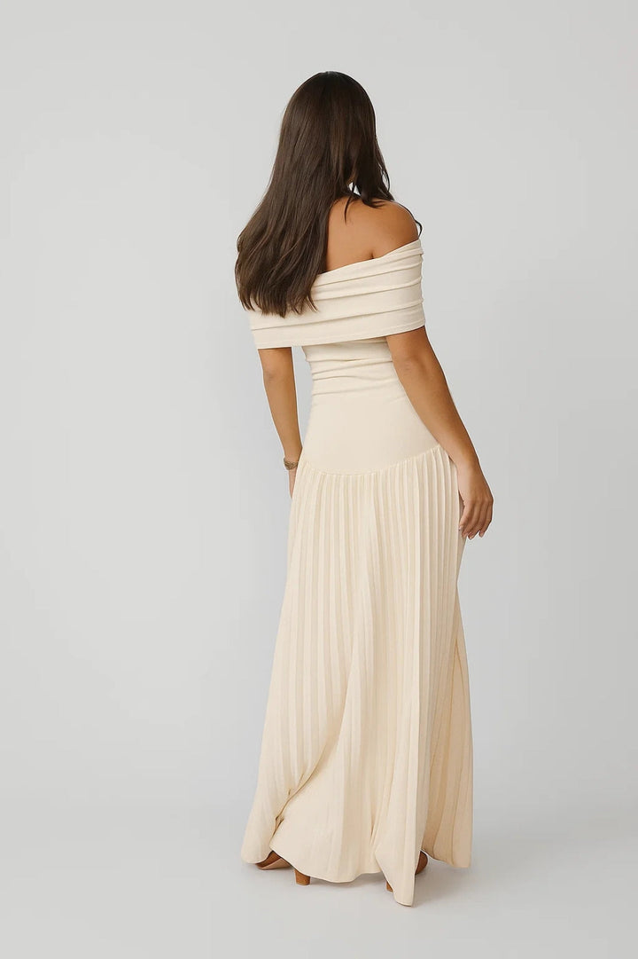 Dam Klänning | Elegant | Plisserad