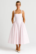 Dam Klänning | Elegant Figursydd | Midi Längd