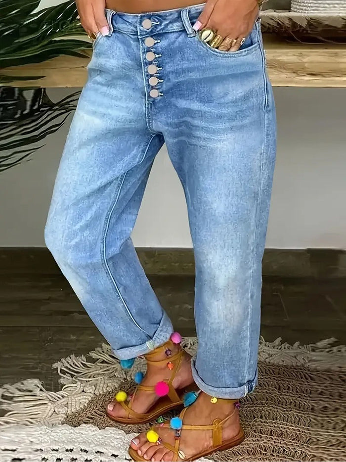 Dams Jeans | High Stretch & Komfort Fit | Raka Ben & Effen Färg
